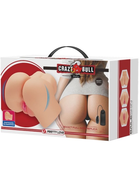 CRAZY BULL VAGINA Y ANO REALISTICOS VIBRADOR HAILEY