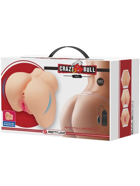 CRAZY BULL VAGINA Y ANO REALISTICOS VIBRADOR MILA