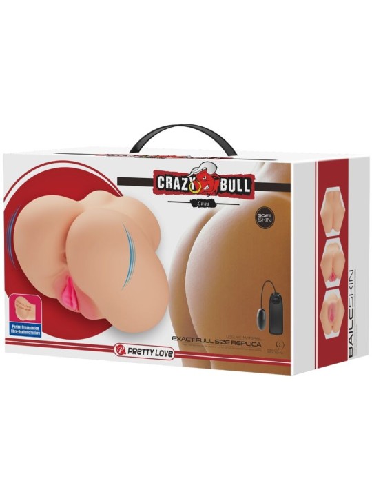 CRAZY BULL VAGINA Y ANO REALISTICOS VIBRADOR LUNA