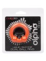 CALEXOTICS ALPHA ANILLO DOBLE BOLA NARANJA