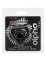 CALEXOTICS ALPHA ANILLO DE JAULA DOBLE NEGRO