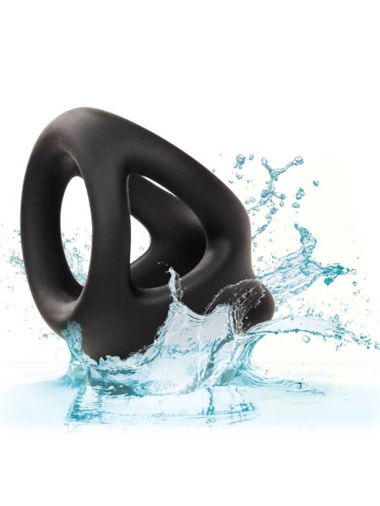 CALEXOTICS ALPHA ANILLO DE JAULA DOBLE NEGRO