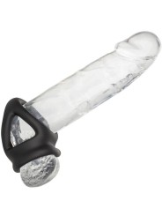 CALEXOTICS ALPHA ANILLO DE JAULA DOBLE NEGRO