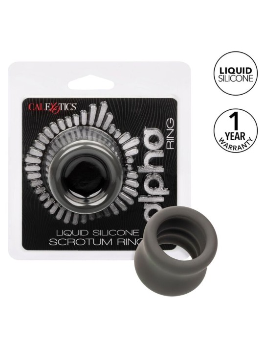 CALEXOTICS ALPHA ANILLO EXTENSION ESCROTO DOBLE NEGRO