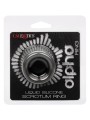 CALEXOTICS ALPHA ANILLO EXTENSION ESCROTO DOBLE NEGRO