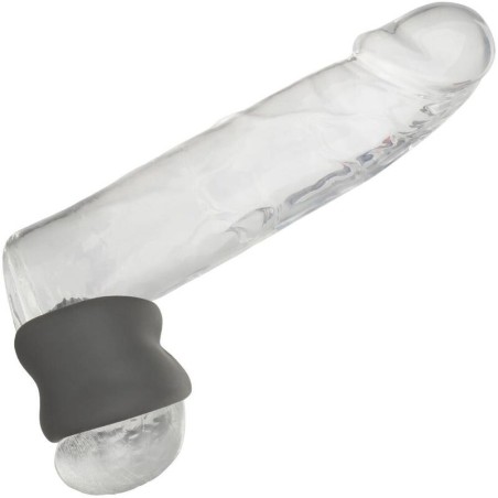 CALEXOTICS ALPHA ANILLO EXTENSION ESCROTO DOBLE NEGRO