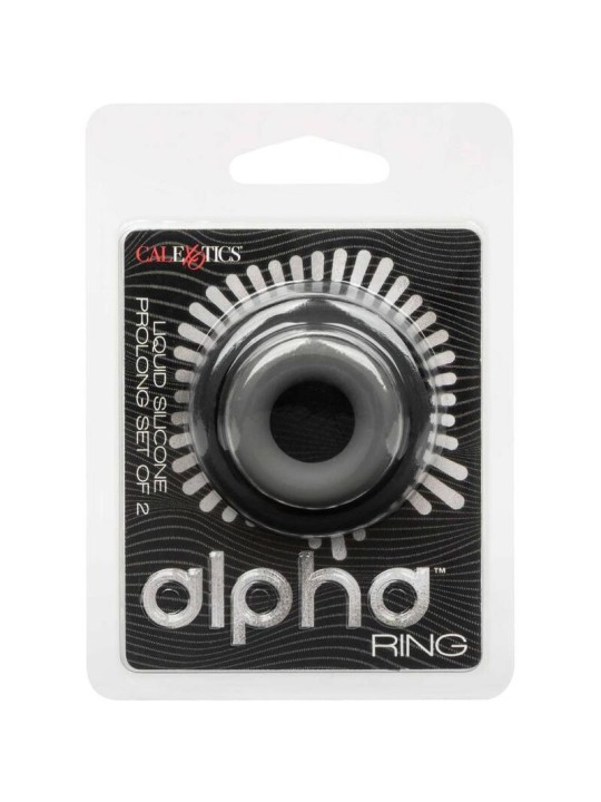 CALEXOTICS ALPHA SET DE 2 ANILLOS PROLONG GRIS