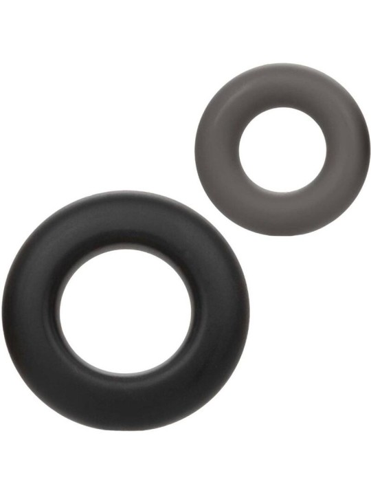 CALEXOTICS ALPHA SET DE 2 ANILLOS PROLONG GRIS