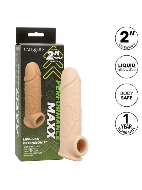 CALEXOTICS PERFORMANCE MAXX EXTENSION REALISTA 7 PIEL CLARO