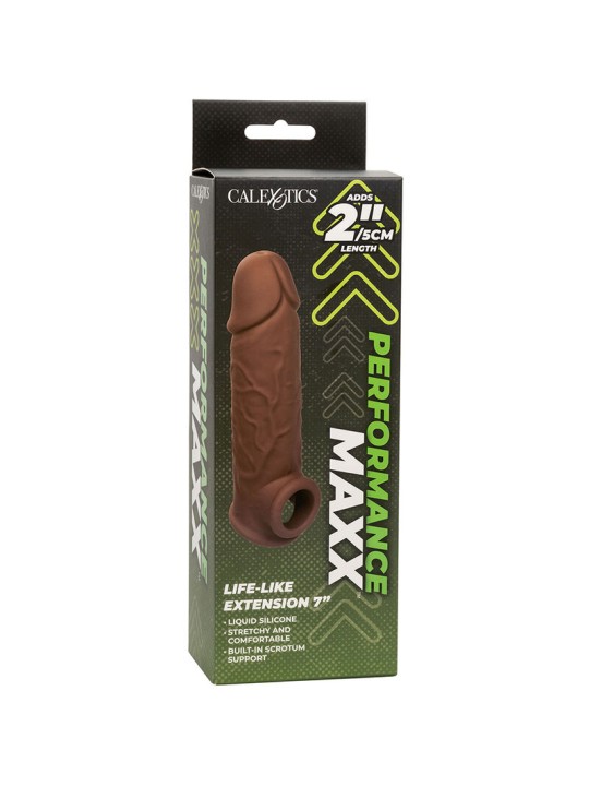 CALEXOTICS PERFORMANCE MAXX EXTENSION REALISTA 7 PIEL MORENO