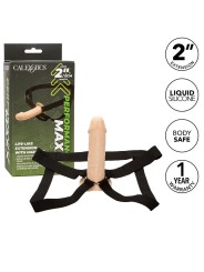 CALEXOTICS PERFORMANCE MAXX EXTENSION REALISTA CON ARNES PIEL CLARO