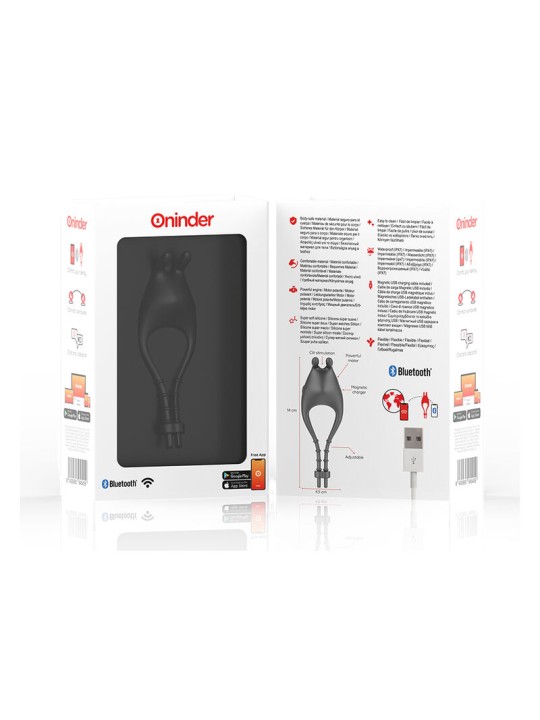 ONINDER PAMPA ANILLO VIBRADOR AJUSTABLE Y MULTIPOSICION APP GRATUITA