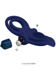 PRETTY LOVE BRONSON DOBLE ANILLO CON VIBRACION AZUL