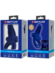 PRETTY LOVE BRONSON DOBLE ANILLO CON VIBRACION AZUL