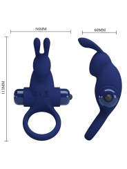 PRETTY LOVE JIRO ANILLO RABBIT CON VIBRACION AZUL