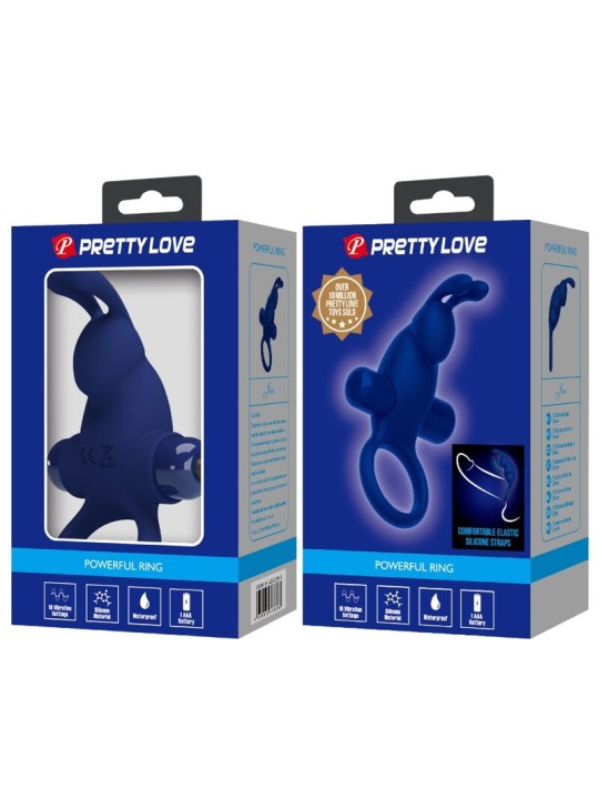 PRETTY LOVE JIRO ANILLO RABBIT CON VIBRACION AZUL
