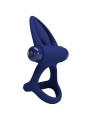 PRETTY LOVE MAT DOBLE ANILLO CON VIBRACION ESTIMULADOR AZUL