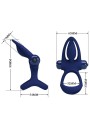 PRETTY LOVE MAT DOBLE ANILLO CON VIBRACION ESTIMULADOR AZUL
