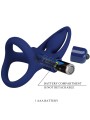 PRETTY LOVE MAT DOBLE ANILLO CON VIBRACION ESTIMULADOR AZUL