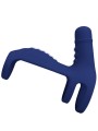PRETTY LOVE ELISH ANILLO VIBRADOR CON EXTENSION AZUL
