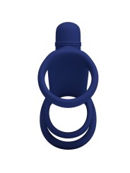 PRETTY LOVE ELISH ANILLO VIBRADOR CON EXTENSION AZUL