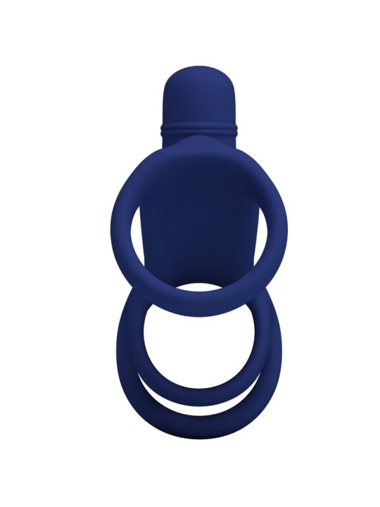 PRETTY LOVE ELISH ANILLO VIBRADOR CON EXTENSION AZUL