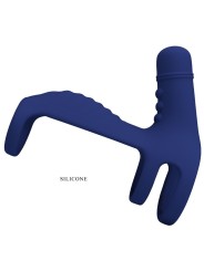 PRETTY LOVE ELISH ANILLO VIBRADOR CON EXTENSION AZUL