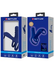 PRETTY LOVE ELISH ANILLO VIBRADOR CON EXTENSION AZUL