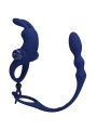 PRETTY LOVE AYAD ANILLO VIBRADOR RABBIT CON PLUG AZUL