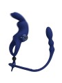 PRETTY LOVE AYAD ANILLO VIBRADOR RABBIT CON PLUG AZUL