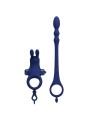 PRETTY LOVE AYAD ANILLO VIBRADOR RABBIT CON PLUG AZUL