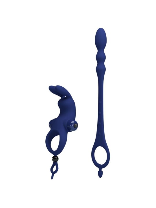 PRETTY LOVE AYAD ANILLO VIBRADOR RABBIT CON PLUG AZUL