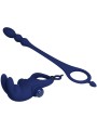 PRETTY LOVE AYAD ANILLO VIBRADOR RABBIT CON PLUG AZUL