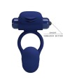 PRETTY LOVE AJMAL ANILLO VIBRADOR CON PLUG AZUL