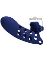 PRETTY LOVE ALTAF ANILLO VIBRADOR CON FUNDA DE SILICONA AZUL