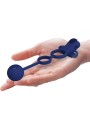 PRETTY LOVE REMINGTON DOBLE ANILLO VIBRADOR CON PLUG AZUL