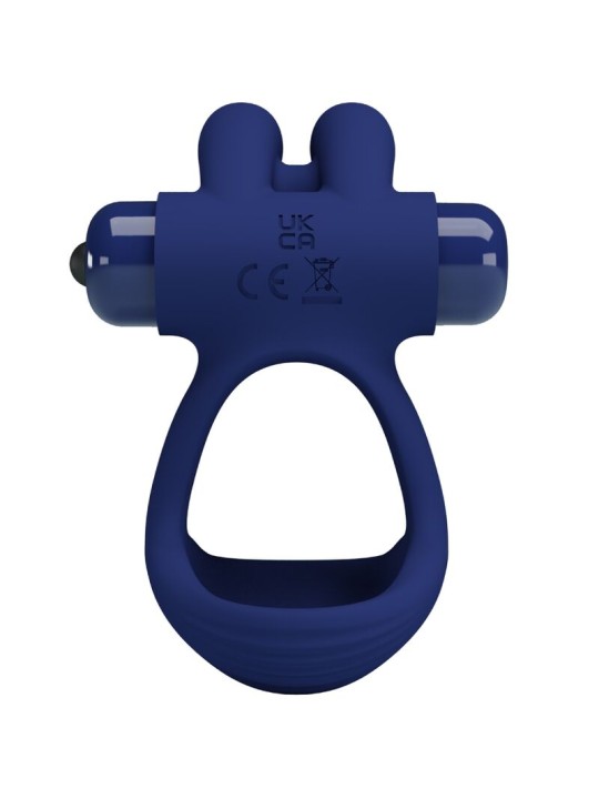 PRETTY LOVE FRANCISCO DOBLE ANILLO VIBRADOR RABBIT AZUL