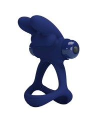PRETTY LOVE FRANCISCO DOBLE ANILLO VIBRADOR RABBIT AZUL