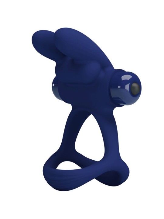 PRETTY LOVE FRANCISCO DOBLE ANILLO VIBRADOR RABBIT AZUL
