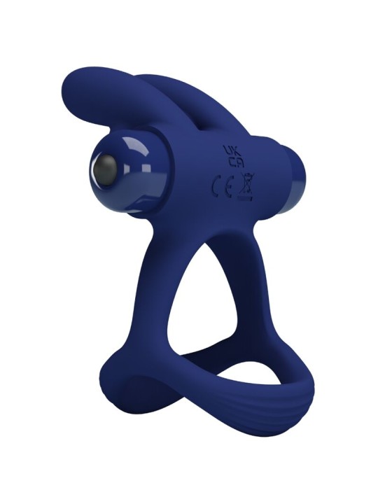 PRETTY LOVE FRANCISCO DOBLE ANILLO VIBRADOR RABBIT AZUL
