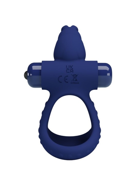 PRETTY LOVE LUCHITO DOBLE ANILLO VIBRADOR RABBIT AZUL