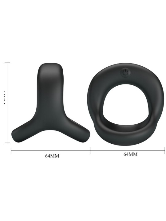 PRETTY LOVE ELLIOTT ANILLO VIBRADOR NEGRO