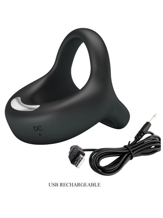 PRETTY LOVE ELLIOTT ANILLO VIBRADOR NEGRO