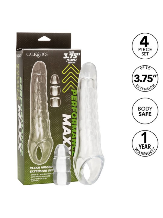 CALEXOTICS MAXX EXTENSOR DE PENE AJUSTABLE TRANSPARENTE