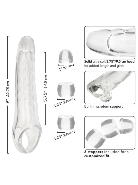CALEXOTICS MAXX EXTENSOR DE PENE AJUSTABLE TRANSPARENTE