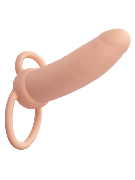 CALEXOTICS MAXX DOBLE PENETRADOR GRUESO 10 VIBRACIONES NATURAL