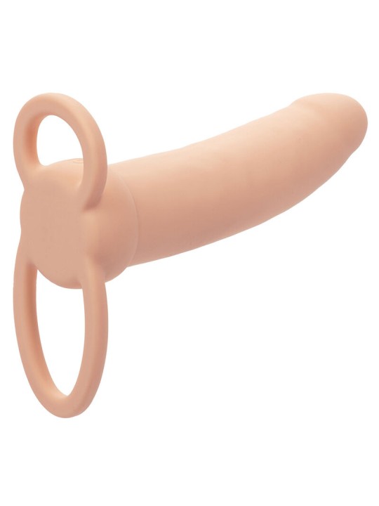 CALEXOTICS MAXX DOBLE PENETRADOR GRUESO 10 VIBRACIONES NATURAL