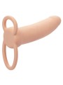 CALEXOTICS MAXX DOBLE PENETRADOR GRUESO 10 VIBRACIONES NATURAL