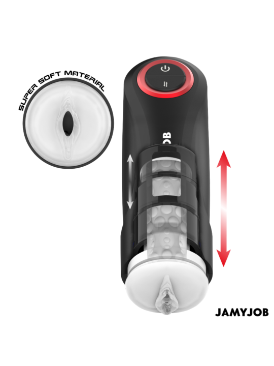 JAMYJOB GRAVITY MASTURBADOR VAGINA AUTOMATICO 5 MODOS DE EMPUJE Y EFECTO SONIDO