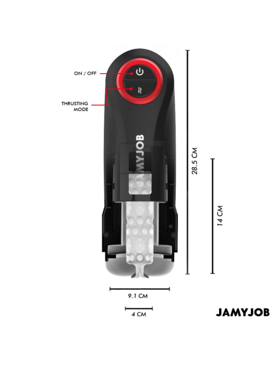 JAMYJOB GRAVITY MASTURBADOR VAGINA AUTOMATICO 5 MODOS DE EMPUJE Y EFECTO SONIDO